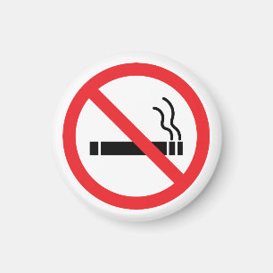No Smoking Sign Magnet