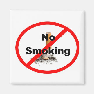 No Smoking Sign Magnet