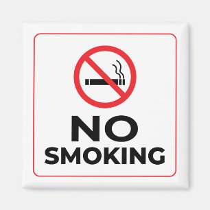 No Smoking Sign Magnet