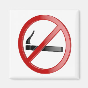 No smoking sign magnet