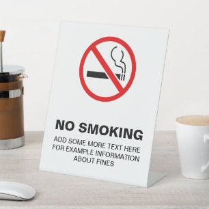 No Smoking Sign Pedestal Sign