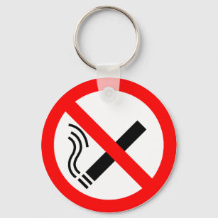 NO Smoking Sign - UK Signage Key Ring