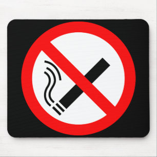 NO Smoking Sign - UK Signage Mouse Mat