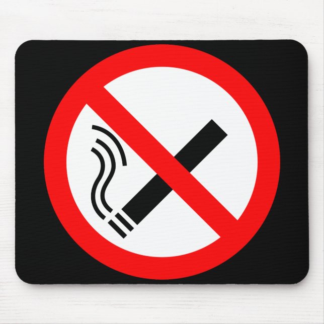 NO Smoking Sign - UK Signage Mouse Mat (Front)