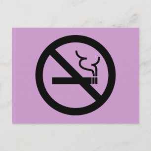 No Smoking Symbol Postcard
