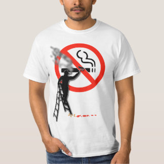 No Smoking Symbol...with the painter smoking T-Shirt