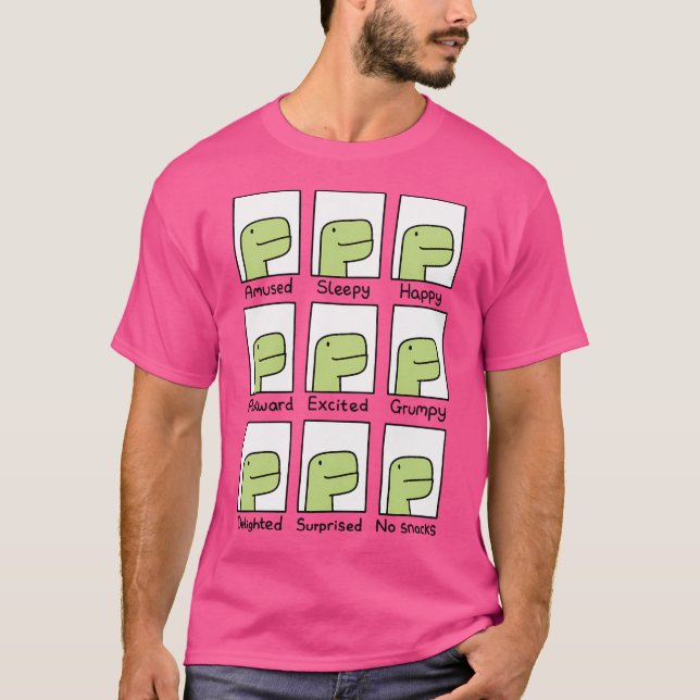 No Snacks Timmy T-Rex T-Shirt (Front)