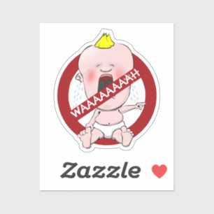 No Snitches! Cry Baby Sticker