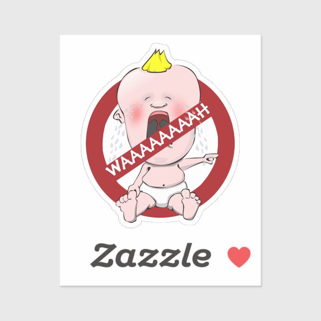 No Snitches! Cry Baby Sticker (Sheet)