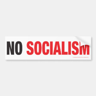 NO SOCIALISM! BUMPER STICKER