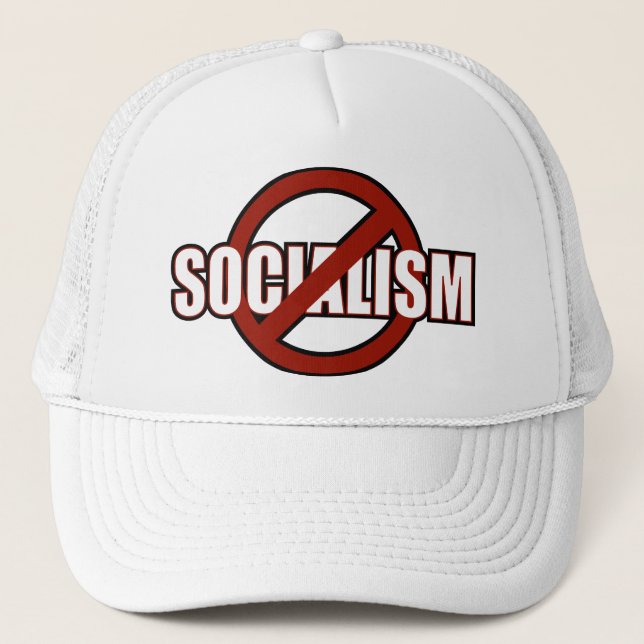 No Socialism Trucker Hat (Front)