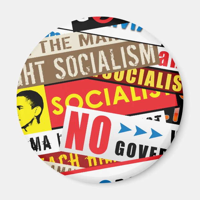 No Socialist Propaganda Magnet (Front)