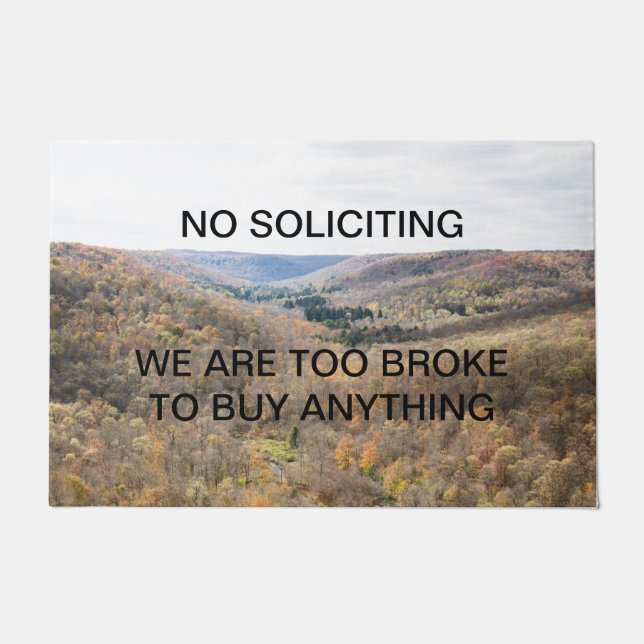NO SOLICITING DOORMAT (Front)