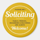 No Soliciting (edit colours) Front Door Entrance M