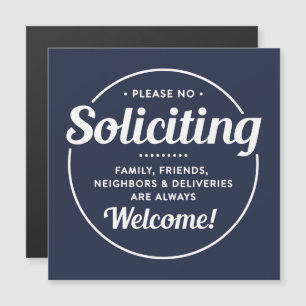 No Soliciting (edit colours) Magnetic Card