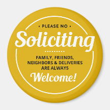 No Soliciting (editable) Front Door Entrance Ma