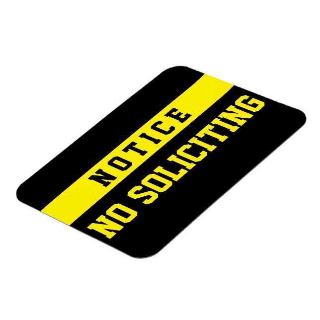 No Soliciting [Magnet] Magnet (Left Side)