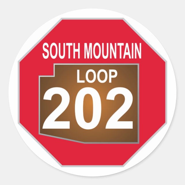 No South Mountain 202 V1 Classic Round Sticker (Front)