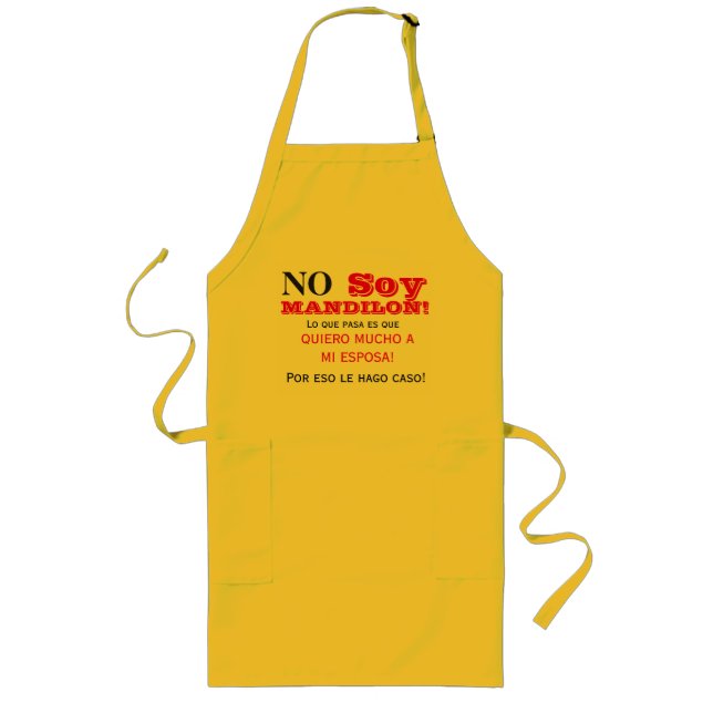 No soy mandilon long apron (Front)