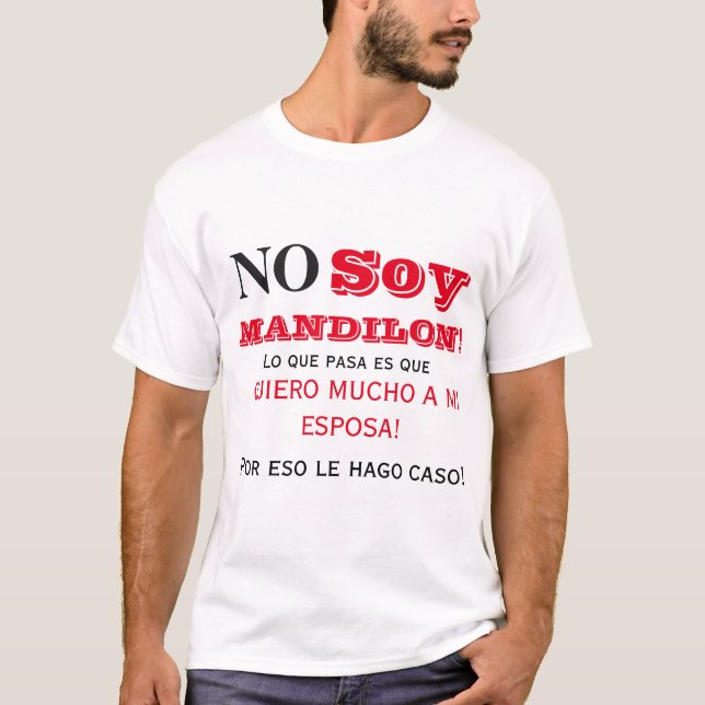 No soy mandilon long apron T-Shirt (Front)