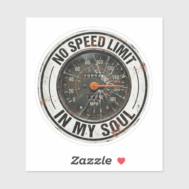 No Speed Limit In My Soul Sticker (Sheet)