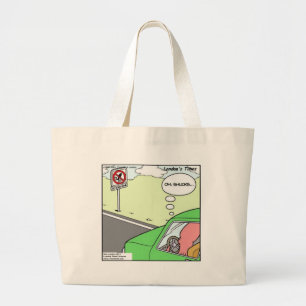 No Squid Zone Funny Gifts Tees Mugs Etc Large Tote Bag