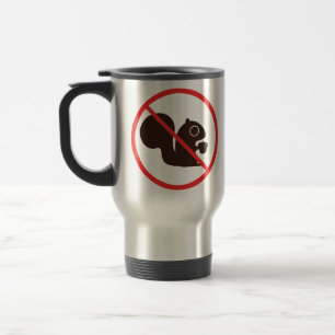 No Squirrels Travel Mug