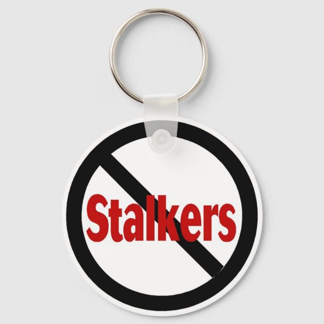 No Stalkers Key Ring (Front)