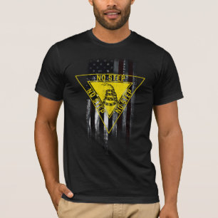 NO STEP GADSDEN SNAKE AIRCRAFT AMERICAN FLAG T-Shi T-Shirt