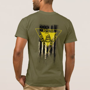 NO STEP GADSDEN SNAKE AMERICAN FLAG T-Shirt