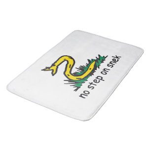 No step on snek memes Gadsden parody SnekRight Bath Mat
