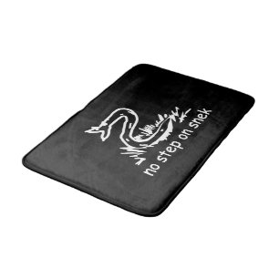 No step on snek memes Gadsden parody SnekRight Bath Mat