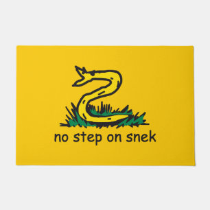 No step on snek memes Gadsden parody SnekRight Doormat