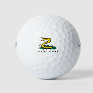 No step on snek memes Gadsden parody SnekRight Golf Balls