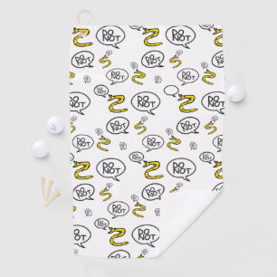 No step on snek memes Gadsden parody SnekRight Golf Towel