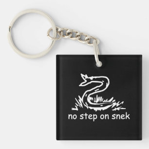No step on snek memes Gadsden parody SnekRight Key Ring
