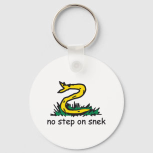 No step on snek memes Gadsden parody SnekRight Key Ring