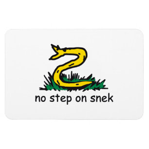 No step on snek memes Gadsden parody SnekRight Magnet