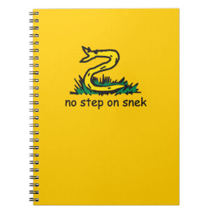 No step on snek memes Gadsden parody SnekRight Notebook