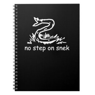 No step on snek memes Gadsden parody SnekRight Notebook