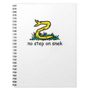 No step on snek memes Gadsden parody SnekRight Notebook