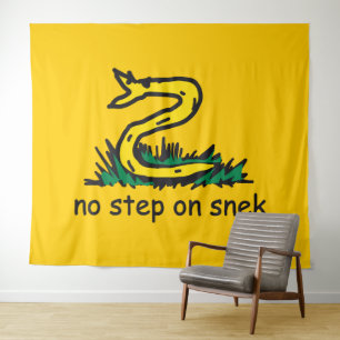 No step on snek memes Gadsden parody SnekRight Tapestry