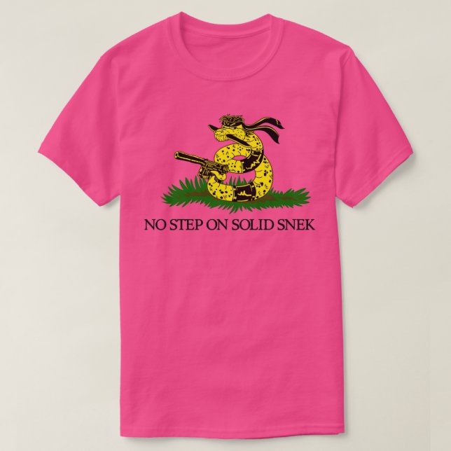 No Step on Solid Snek  T-Shirt (Design Front)