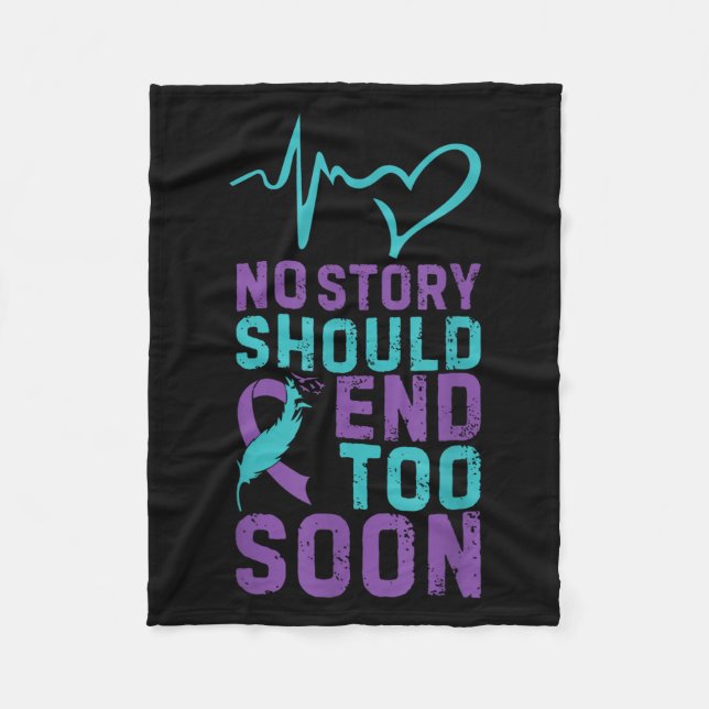 No Story Should End Too Soon  Fleece Blanket (Front)