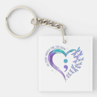 💜 No Story Should End Too Soon Key Ring