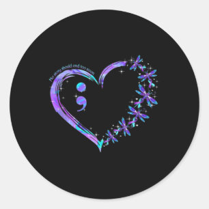 No Story Should End Too Soon Suicide Awareness Dra Classic Round Sticker
