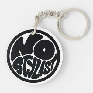 NO STYLIST black/purp Acrylic Keychain