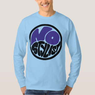 NO STYLIST double purp emblem long sleeve T-Shirt