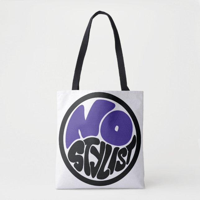 NO STYLIST double purp emblem Tote Bag (Front)