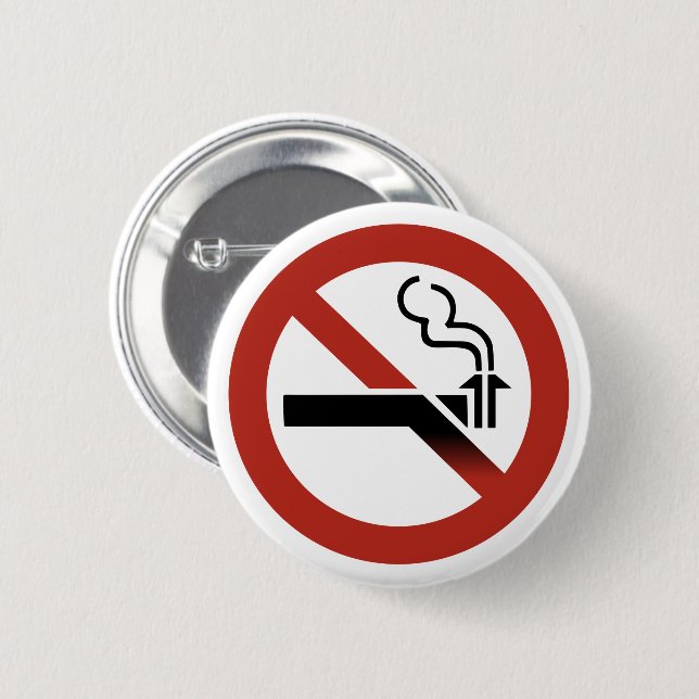 No Subducting Logo 6 Cm Round Badge (Front & Back)